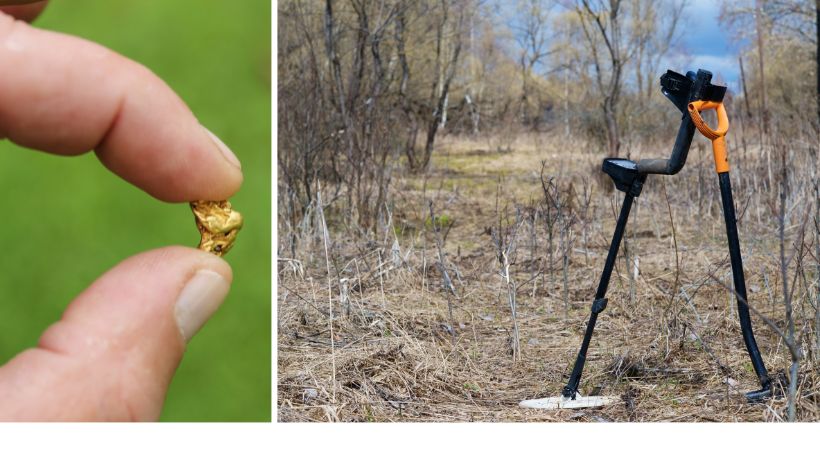 Goldsuche mit Metalldetektor