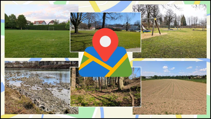 Die besten Orte zum Sondeln, am besten mit Google zu finden wie eine Fußballwiese, Spielplätze, Acker, Flussufer.