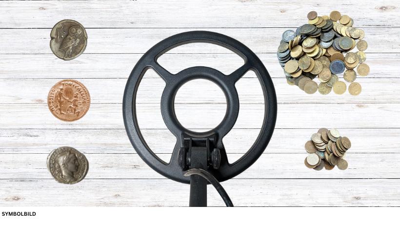 Funde mit Detektor Suchspule Standard, Wiese, Park und Feld