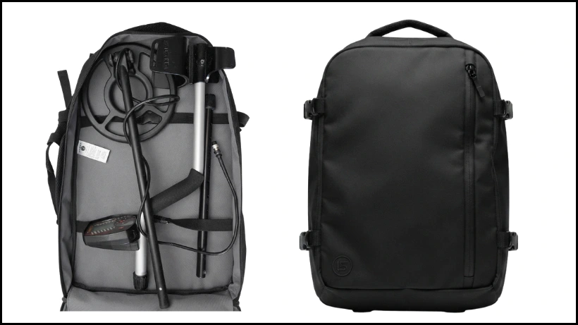 Das packmaas des Teknetics Eurotek Pro, passt in einem Rucksack