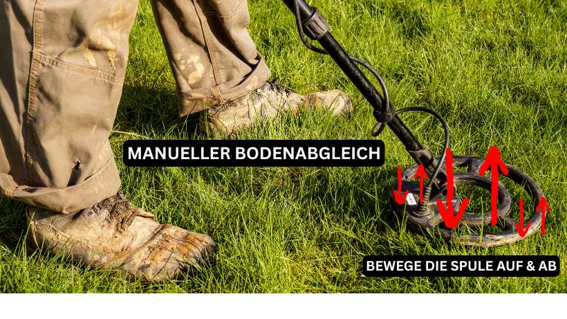Metalldetektor, manueller Bodenabgleich, Anfänger-Fehler beim Sondeln