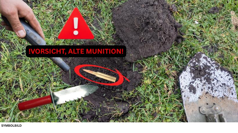Metalldetektor vorsichtig graben, Munition Funde, typische Sondel-Fehler