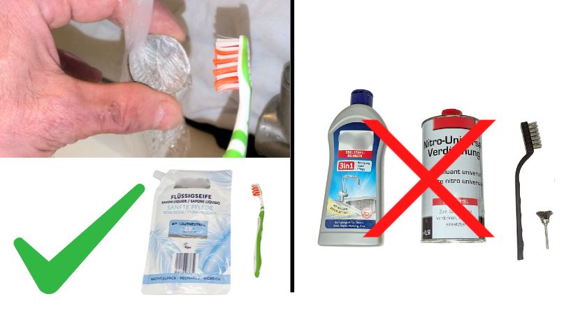 Richtige und falsche Methoden zur Reinigung von Münzfunden