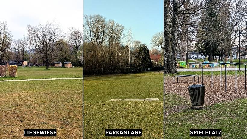Praxistest mit Detektor Terra Elite, Liegewiese, Parkanlage und Spielplätze, gute aber sehr vermüllte Spots