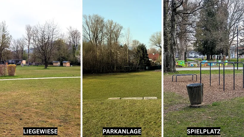 Praxistest mit Detektor Terra Elite, Liegewiese, Parkanlage und Spielplätze, gute aber sehr vermüllte Spots